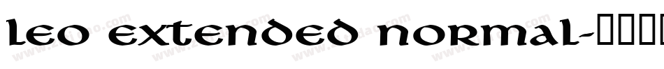 Leo Extended Normal字体转换